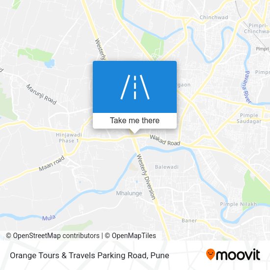 Orange Tours & Travels Parking Road map