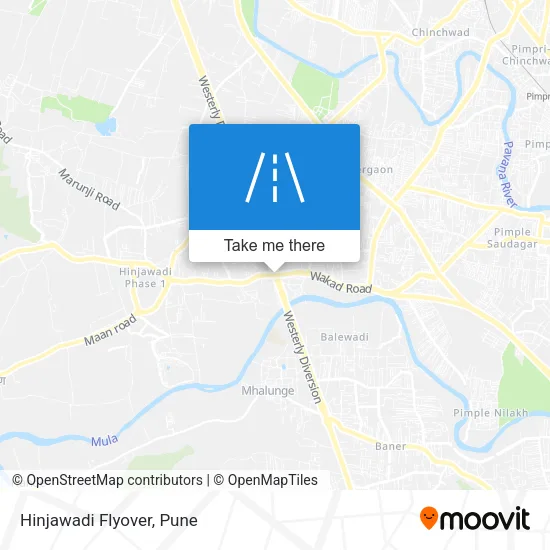 Hinjawadi Flyover map