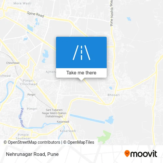 Nehrunagar Road map