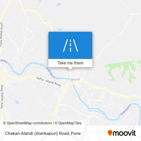 Chakan-Alandi (Alankapuri) Road map