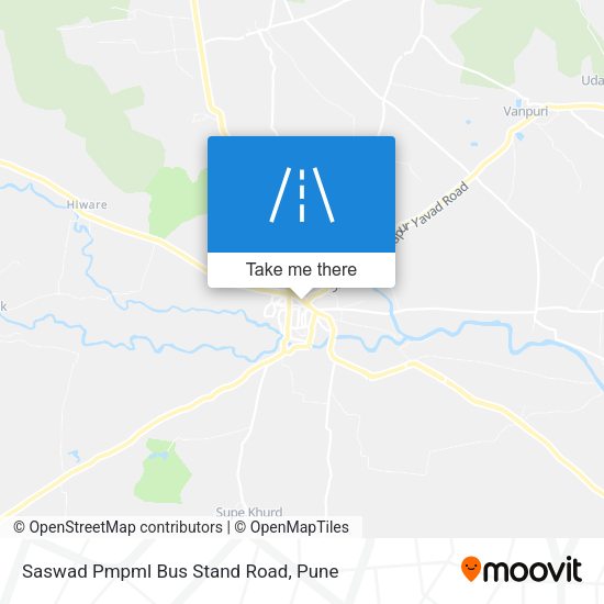Saswad Pmpml Bus Stand Road map
