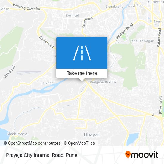 Prayeja City Internal Road map