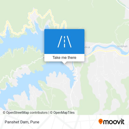 Panshet Dam map