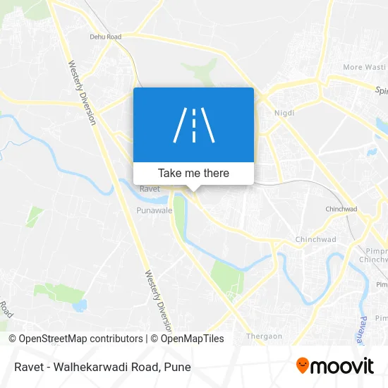 Ravet - Walhekarwadi Road map