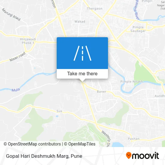 Gopal Hari Deshmukh Marg map