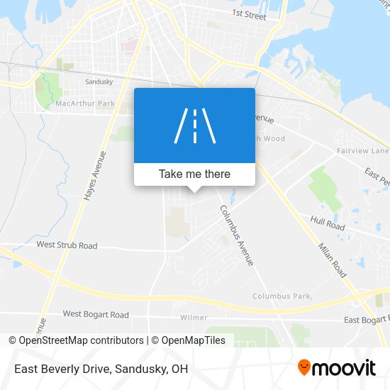 Mapa de East Beverly Drive
