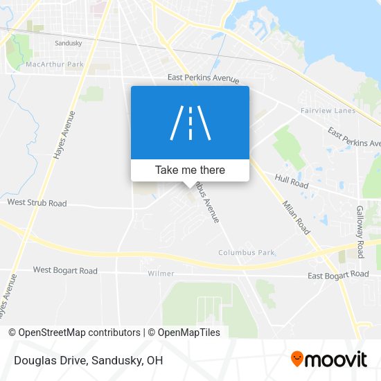 Douglas Drive map