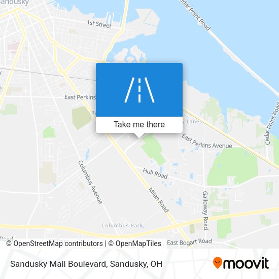 Sandusky Mall Boulevard map