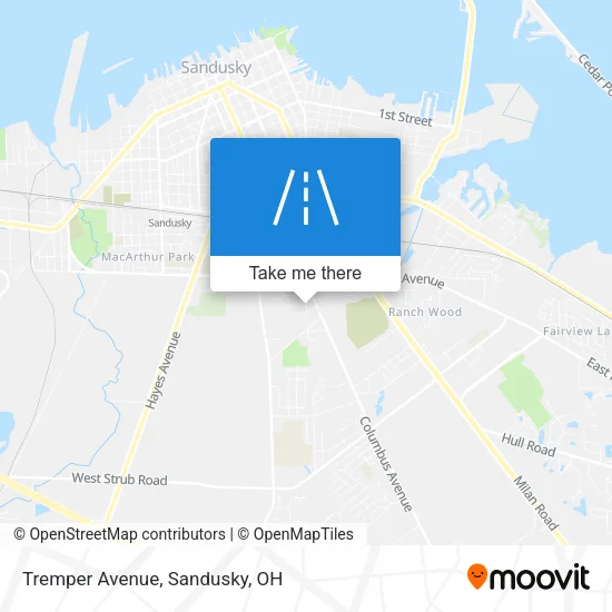 Tremper Avenue map