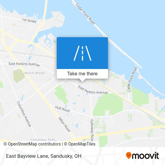 East Bayview Lane map