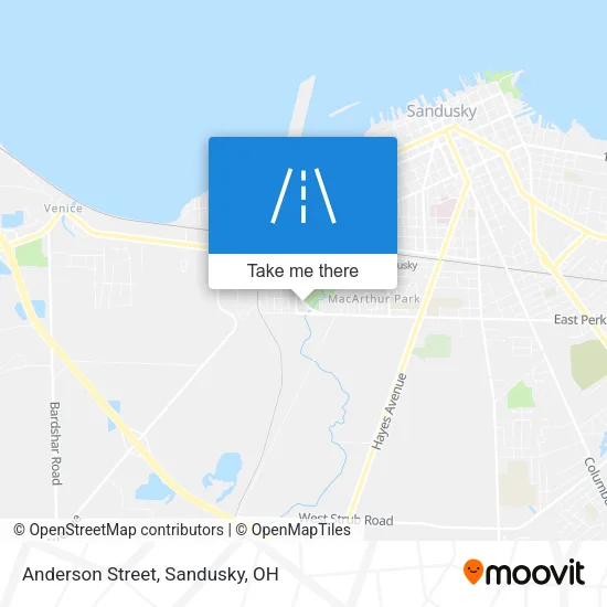 Anderson Street map