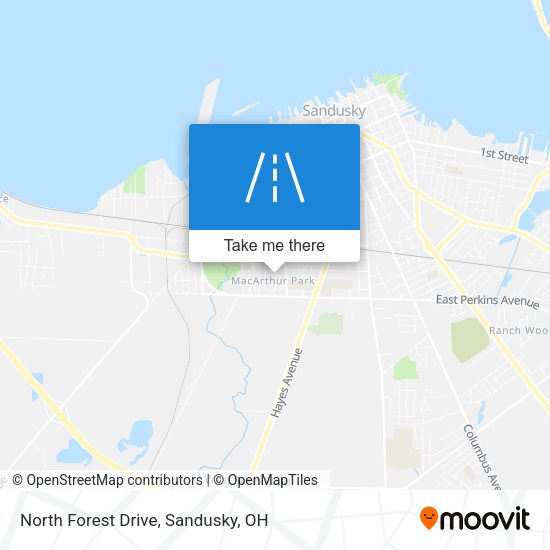 North Forest Drive map