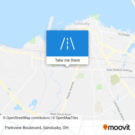 Parkview Boulevard map