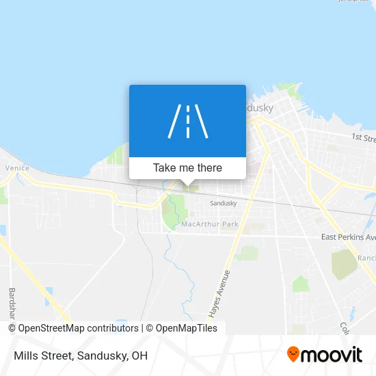 Mills Street map
