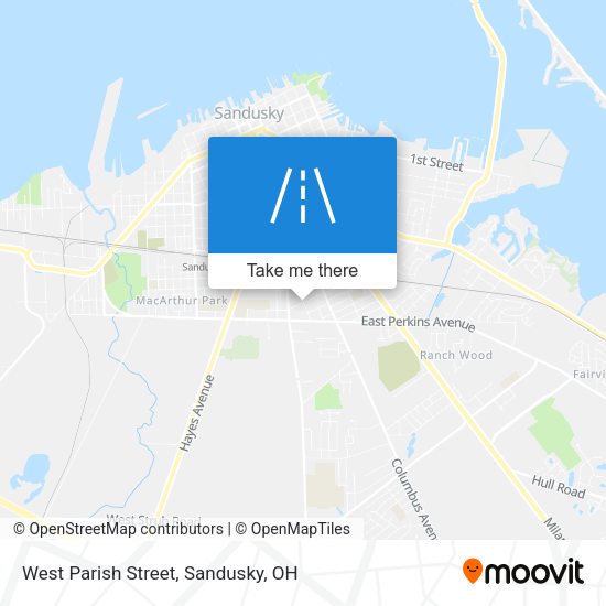 Mapa de West Parish Street