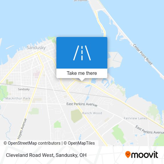 Cleveland Road West map