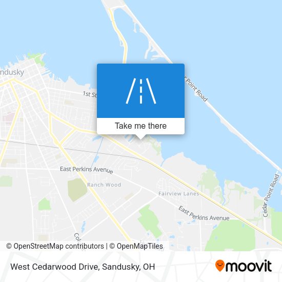 West Cedarwood Drive map