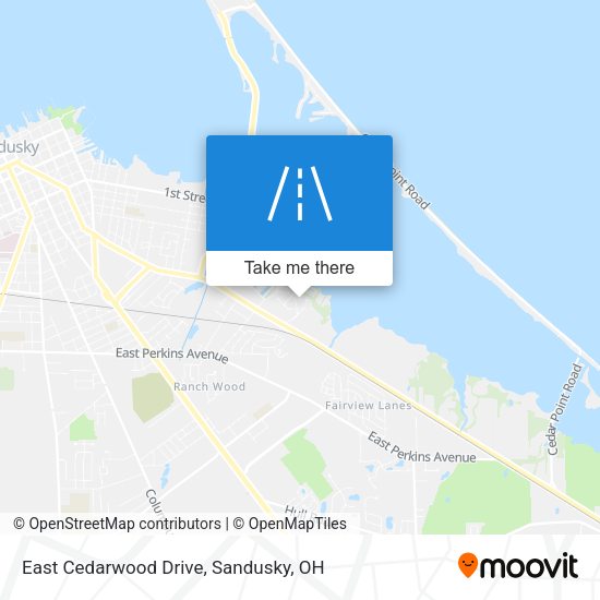 East Cedarwood Drive map