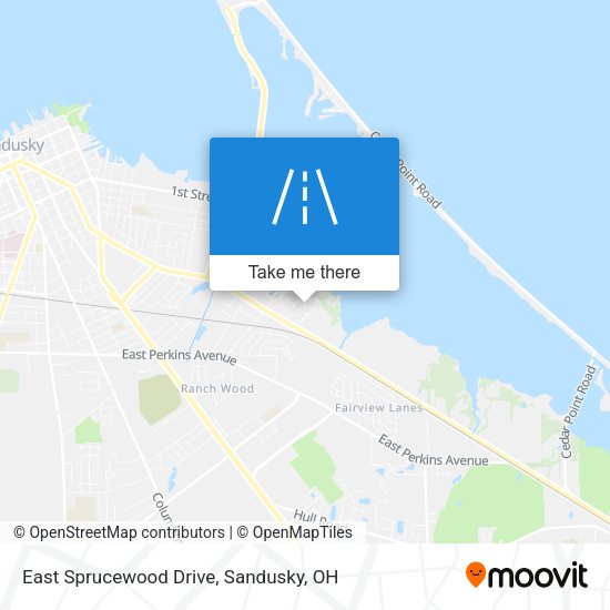 East Sprucewood Drive map