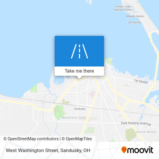 West Washington Street map