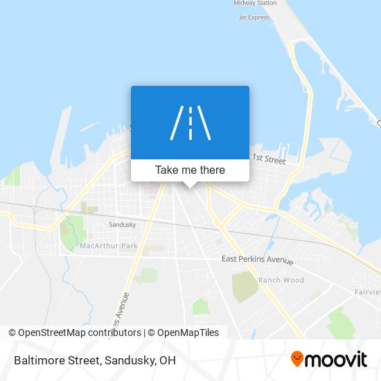 Baltimore Street map