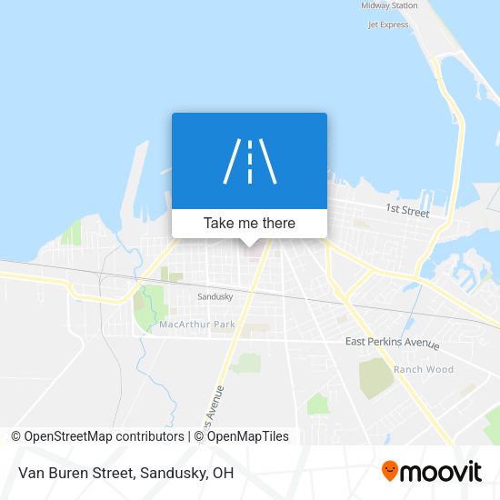 Mapa de Van Buren Street