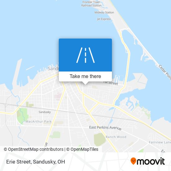 Erie Street map