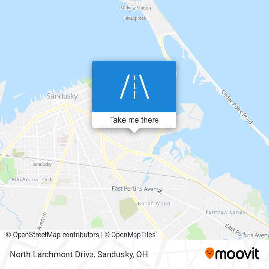 Mapa de North Larchmont Drive