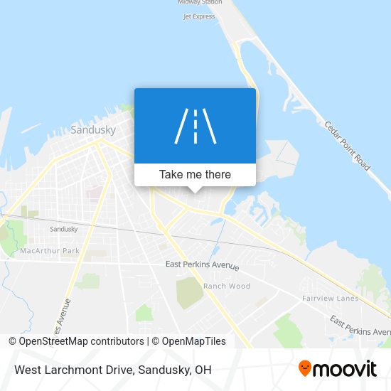 West Larchmont Drive map
