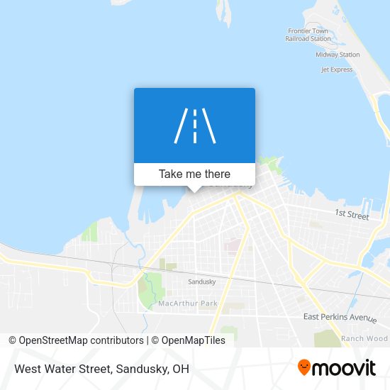 Mapa de West Water Street
