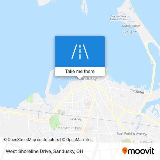 Mapa de West Shoreline Drive