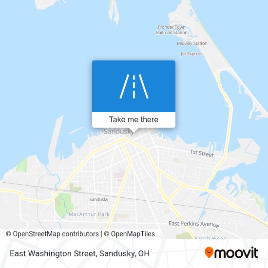 Mapa de East Washington Street