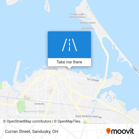 Mapa de Curran Street