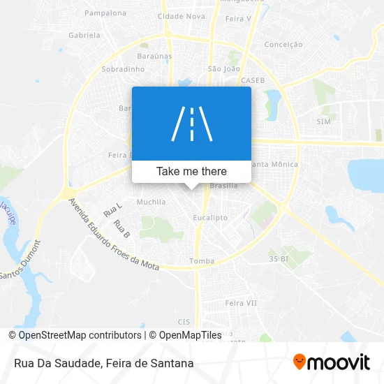 Rua Da Saudade map