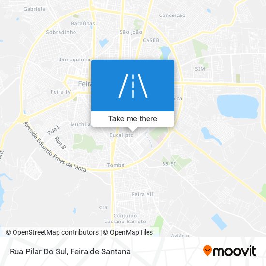 Mapa Rua Pilar Do Sul