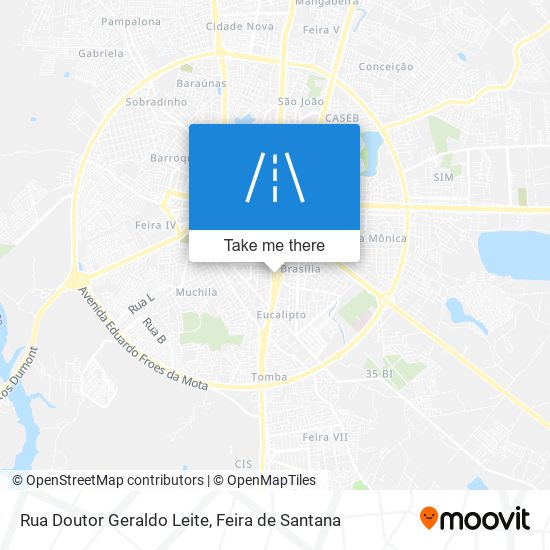 Mapa Rua Doutor Geraldo Leite