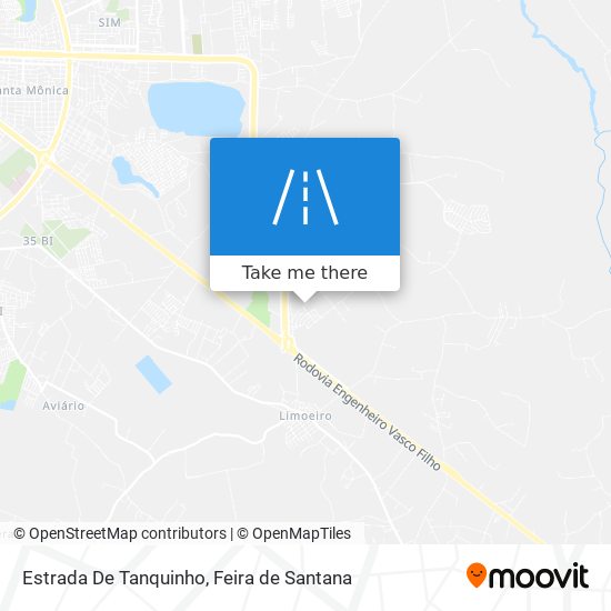 Mapa Estrada De Tanquinho