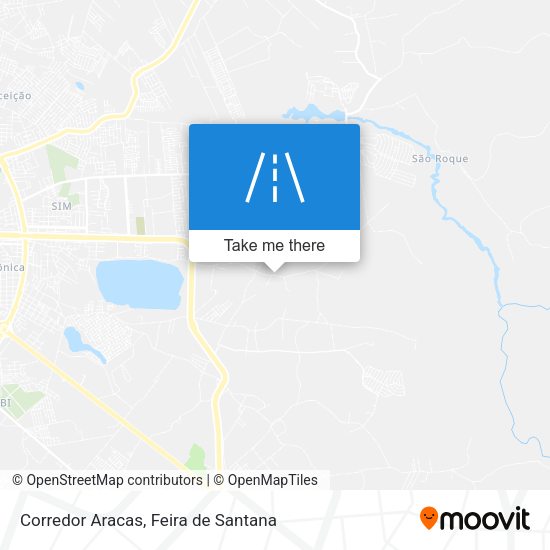 Corredor Aracas map