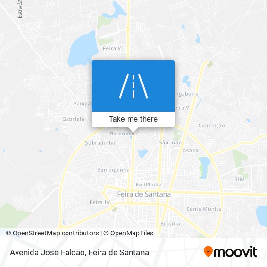 Mapa Avenida José Falcão