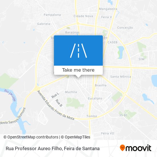 Mapa Rua Professor Aureo Filho