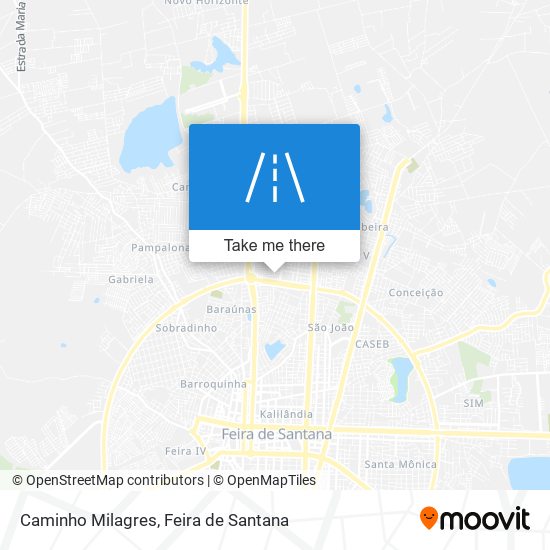 Caminho Milagres map