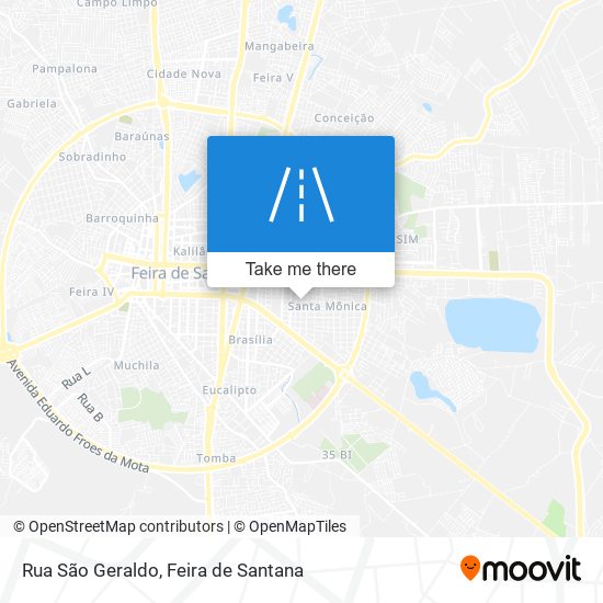 Mapa Rua São Geraldo