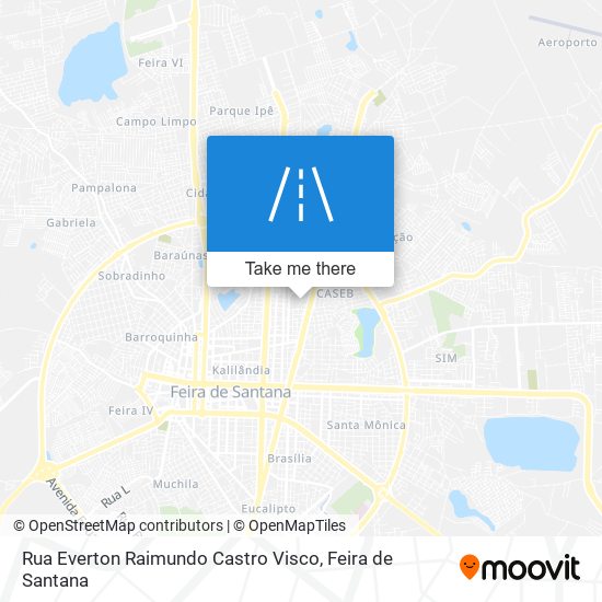 Mapa Rua Everton Raimundo Castro Visco