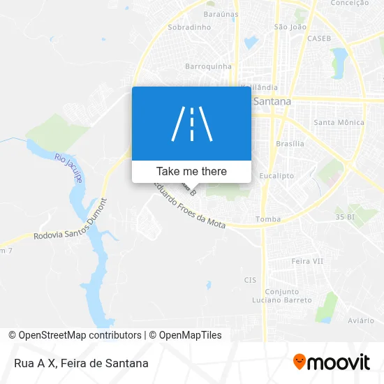 Rua A X map