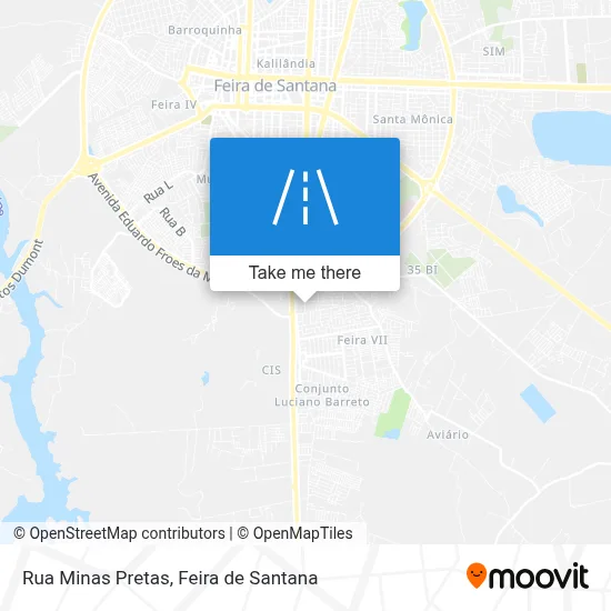 Rua Minas Pretas map