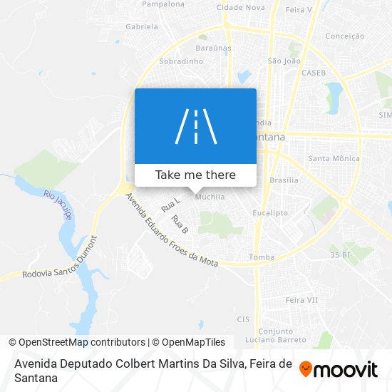 Mapa Avenida Deputado Colbert Martins Da Silva