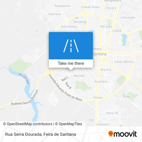 Rua Serra Dourada map