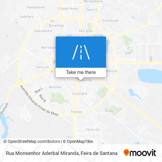 Rua Monsenhor Aderbal Miranda map