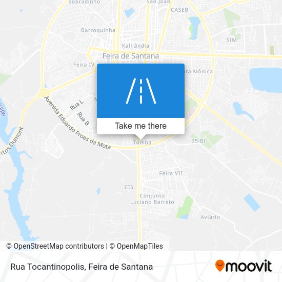 Rua Tocantinopolis map