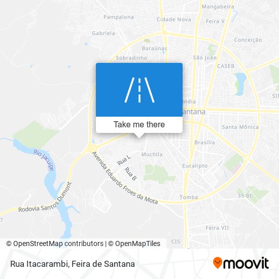 Mapa Rua Itacarambi